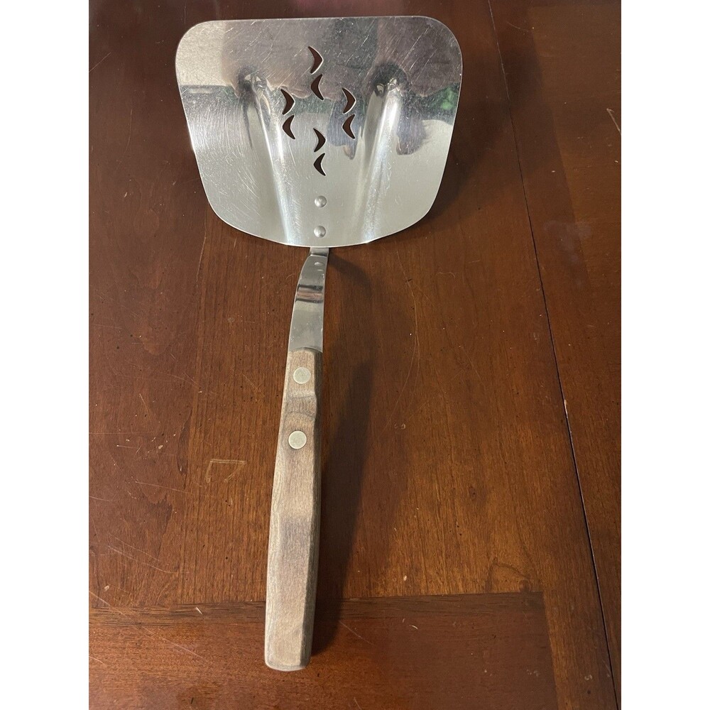Zylco Spatula Handcrafted In USA Stainless Composite Riveted Oversized Curved